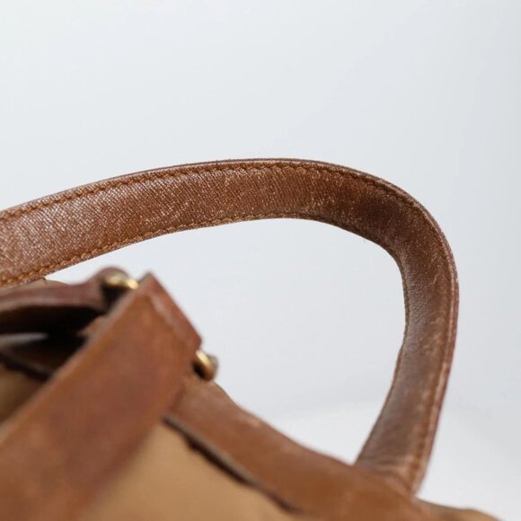 PRADA Backpack Nylon Brown Gold Auth yk18648 main image 12